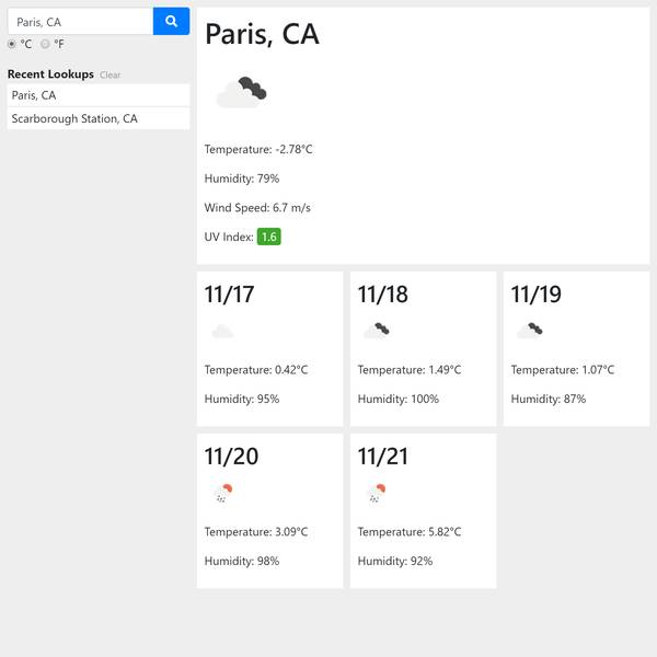 Weather Dashboard